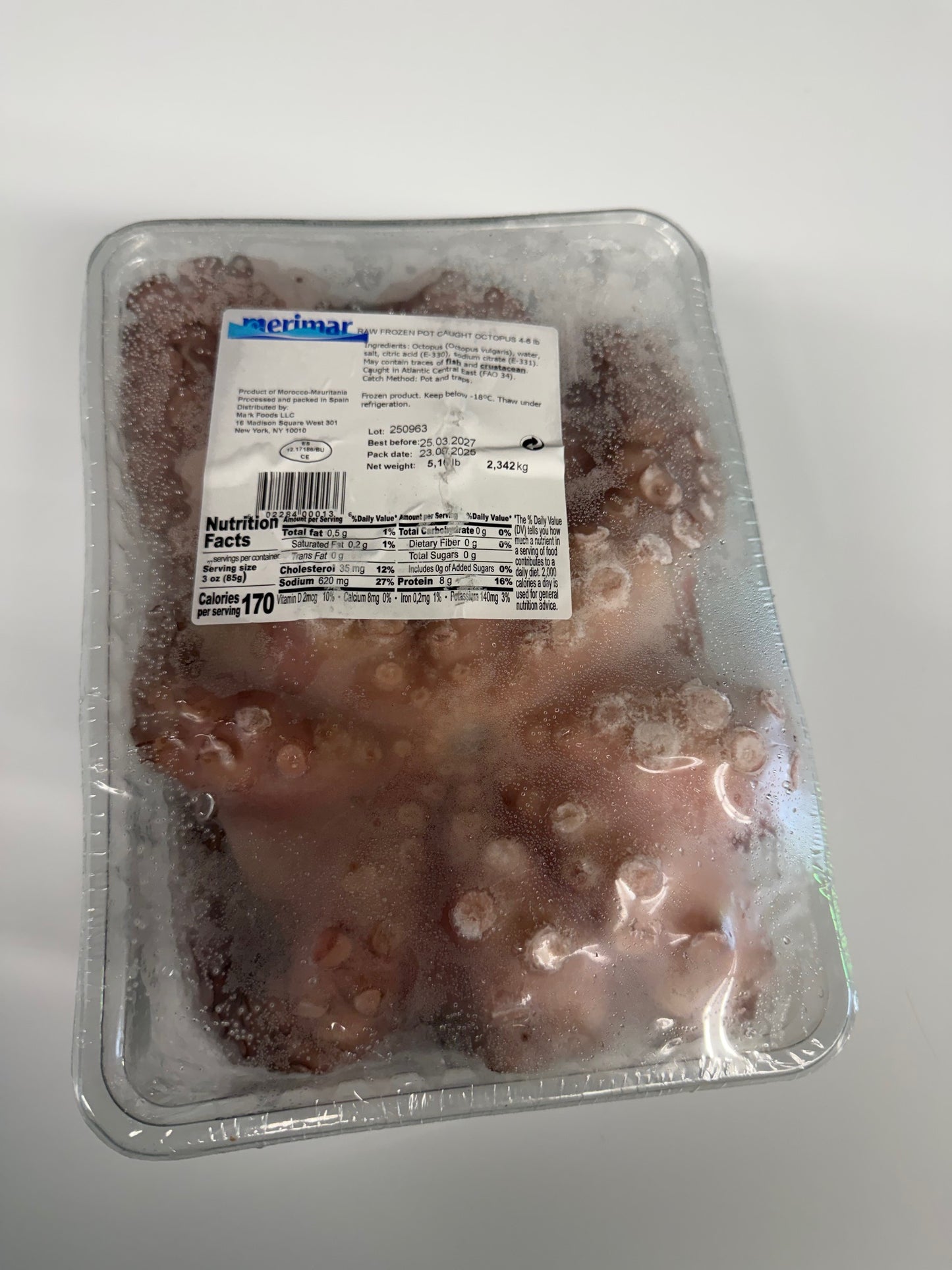 Whole Octopus - 5 lbs