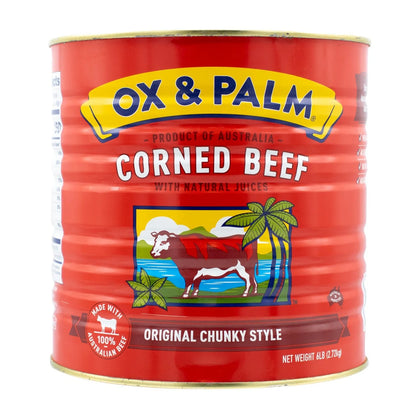 Ox & Palm Canned Corn Beef - 6 lbs.