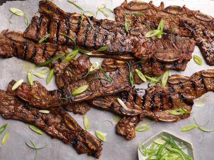 Delicious Marinated Kalbi 3/8 in. cuts - 10 lbs for Only $65!