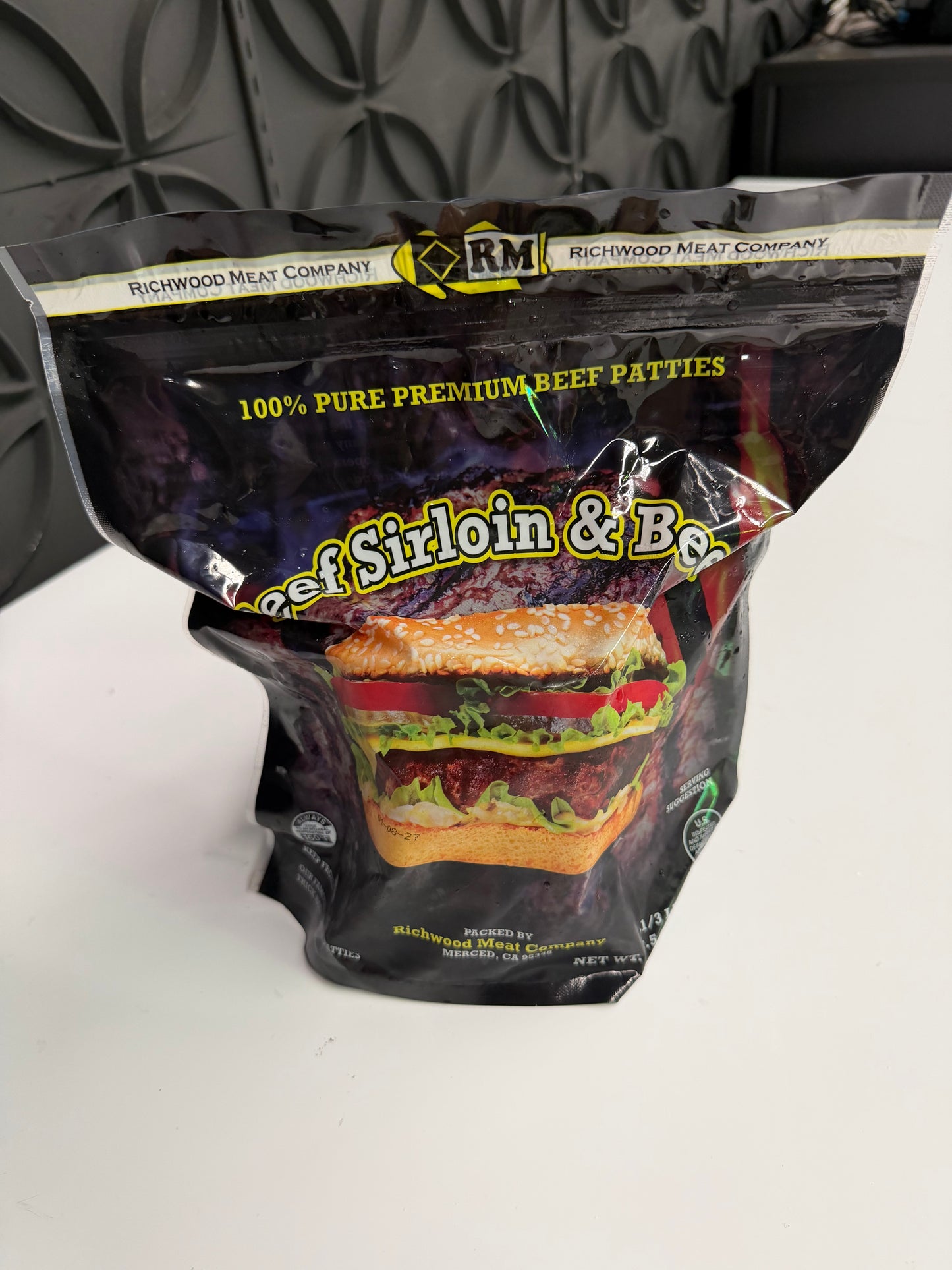 Ground Beef Sirloin Burger Patties - 2.5 lbs