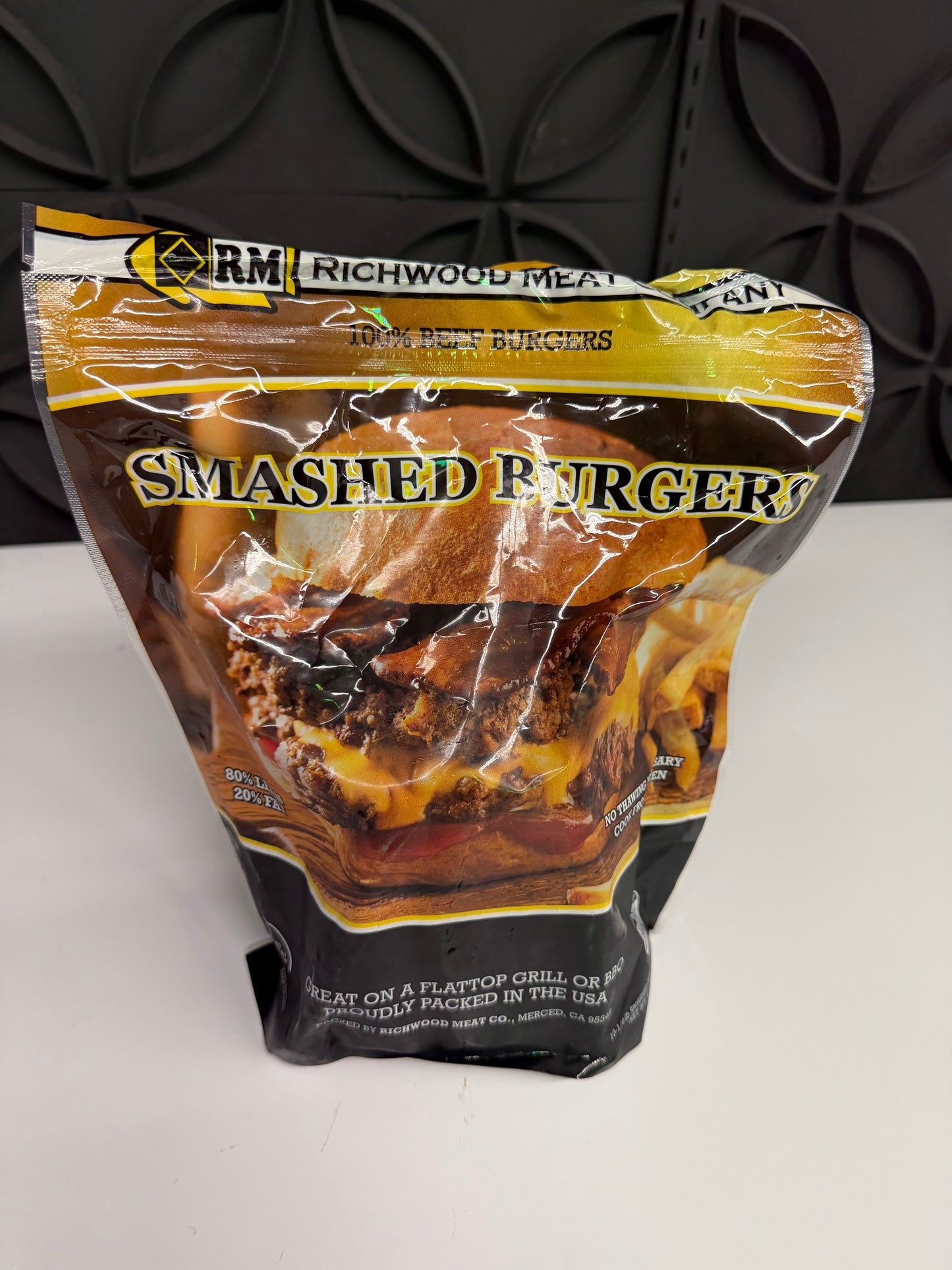 Ground Beef Smashed Style Patties - 2.5 lbs