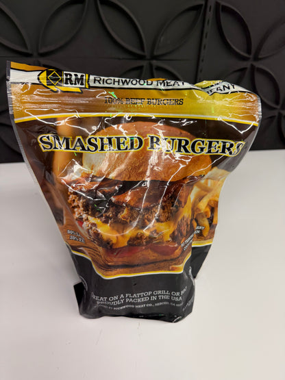 Ground Beef Smashed Style Patties - 2.5 lbs